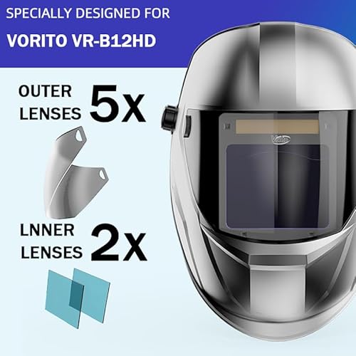 5PCS Outer Replacement Lens Cover for VR-B12 Welding Goggles Clear