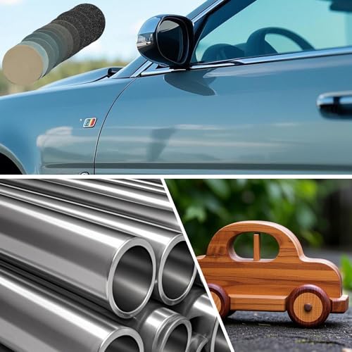 120 PCS 2 Inch Wet Dry Sanding Disc, 60 to 10000 Grit, Silicon Carbide Hook and Loop Sandpaper for Automotive Wood Polishing & Finishing