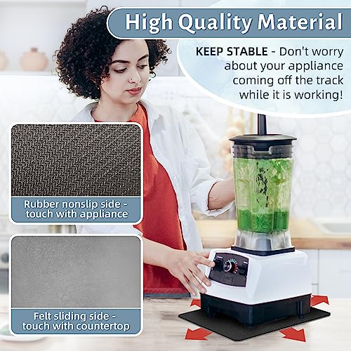 LOPNUR 14x10 Inch Kitchen Appliance Slider Tray, Grey – 14'' L x 10'' W