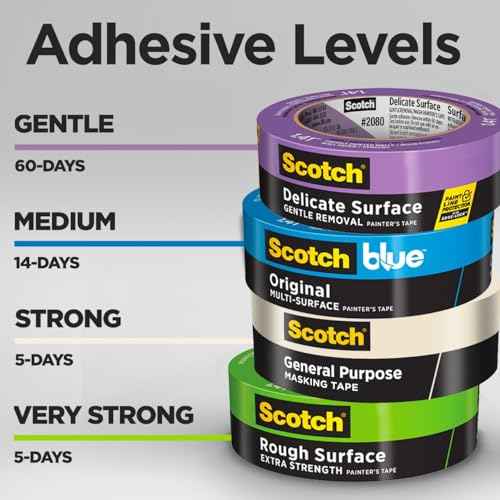 Scotch General Purpose Masking Tape, 1.88 in x 60.1 yd, Beige, Sticks for Up to 5 Days, Removes Easily Without Leaving Sticky Residue, Easy-to-Tear Masking Tape (2050-48MP)