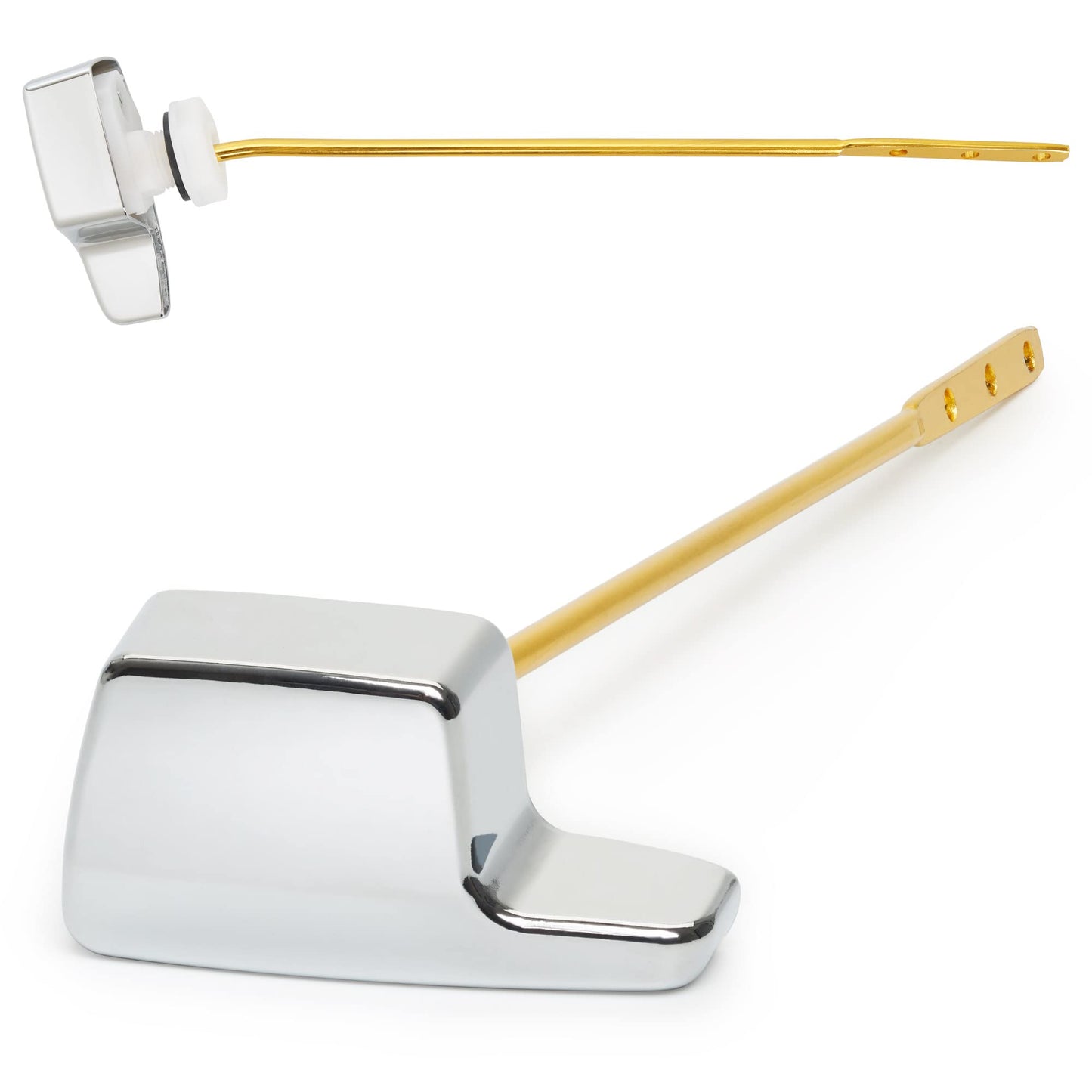 Qualihome TOTO Toilet Handle Replacement THU004-CP - Side Mount Toilet Handle Tank Flush Lever - Toilet Bowl Handles Side Mount - ELJER Toilet Handle Replacement - Chrome Polished