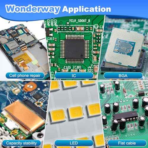 Sn63/Pb37 Solder Paste,T4 Particle, 183¡ÆC Melting, No-Clean Flux for Soldering, Supplied By Wonderway (100g)