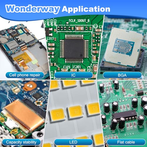 Sn63/Pb37 Solder Paste,T4 Particle, 183¡ÆC Melting, No-Clean Flux for Soldering, Supplied By Wonderway (100g)