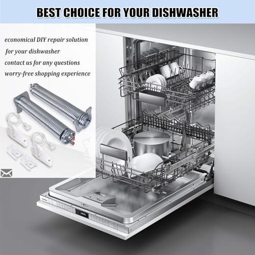 Dishwasher Door Spring & Cable Kit for 12004119 - Hinge Replacement