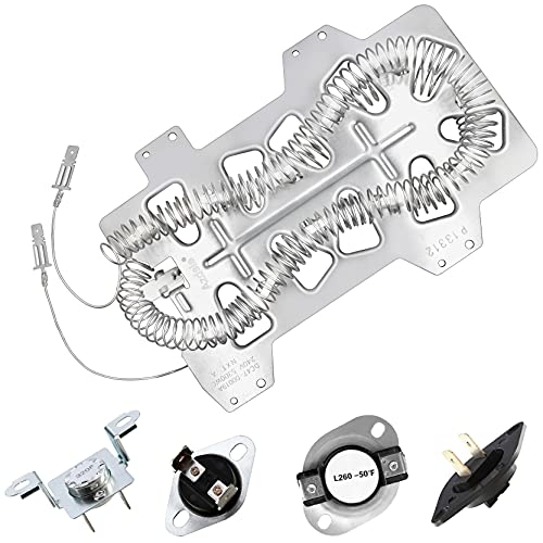 Azdele DC47-00019A Heating Element for Samsung Dryer - Includes DC96-00887A, DC47-00016A, DC47-00018A, DC32-00007A (DV42H5000EW/A3, DV45H7000EW/A2)