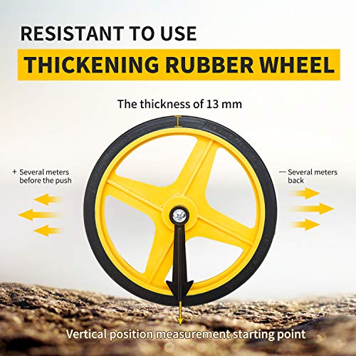 Zozen 6-Inch Measuring Wheel in Meters, Telescopic Calibrated