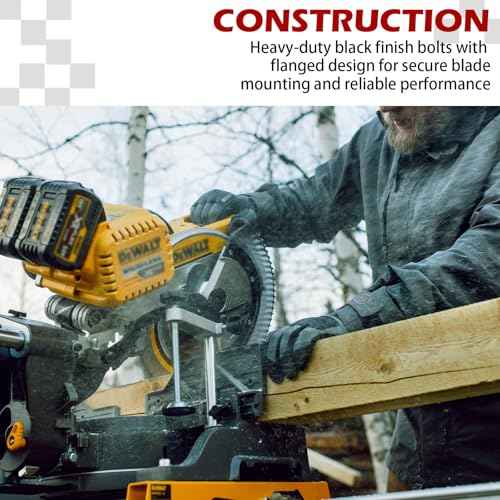2 Packs of 145344-01 Oblique Saw Replacement Blade Bolts, Part Number 145344-01 Suitable for DeWalt DW703 DW704 DW705 DW706 DW708 DW712 DW715 DW716 DW718