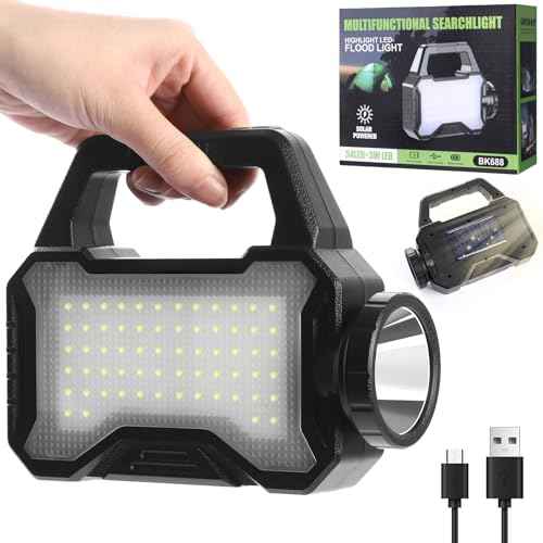 Solar Flashlight,Multifunctional Flashlight Solar Flashlight,led Flashlight Cell Phone Charger,USB Charging,Suitable for Home,Fishing,Outdoor Camping