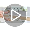 OWOFAN Brushed Nickel Kitchen Faucet with Pull Down Sprayer - Classic Model, Easy DIY Installation