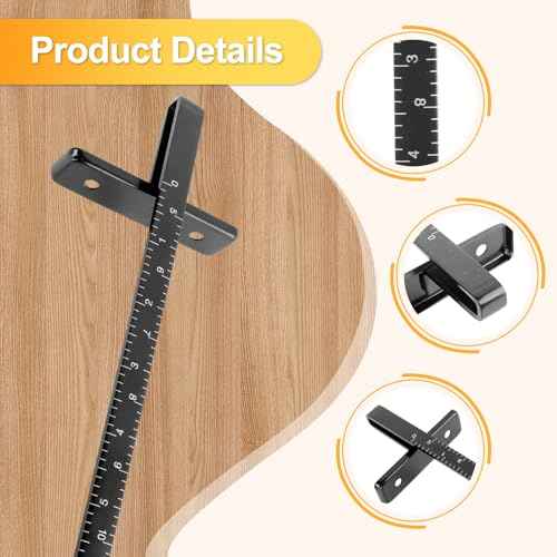 164095-8 Circular Saw Guide Rip Fence Kit Metal Rip Fence Edge Guide Tool Part Fits for Circular Saws 5005BA, 5007NB, 5057KB, 5046DwB, 5621DWA (1pcs)