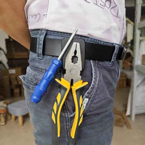 Magnetic Tool Holder, Super Strong Belt Clip, Tool Belts for Men Tape Measure Holder for Hammers, Sockets, Pliers, Drills and Hardware