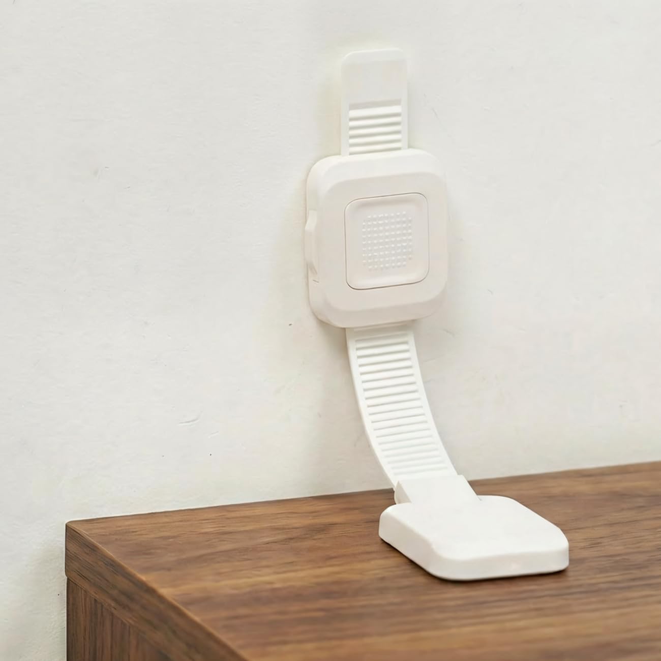 YEYA Upgraded No Drill Furniture Anchors for Baby Proofing, Anti-Tip Adjustable Straps, 4 Pack