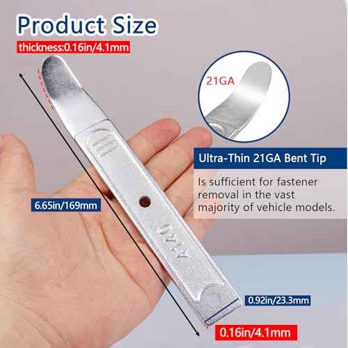 4140 Pry Tool, 1pc Pry Bar Trim Removal Tool, Pocket Pry Bar, Car Trim Removal Tool Kit, Easily Removes Trim, Paneling, Sheet Metal, Fasteners, and More (1)