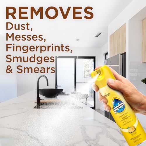 Pledge Expert Care Lemon Furniture Polish 9.7 oz Pack of 3 - Wood & Surface Cleaner