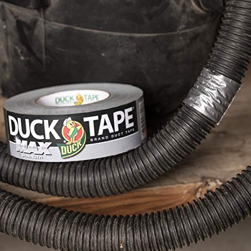 Duck Max Strength Duct Tape - Silver, 1.88" x 45 Yards, 1 Roll, Heavy Duty