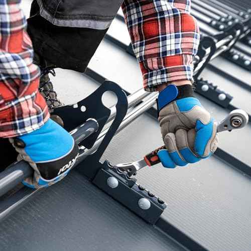 HARFINGTON 2pcs Double Box End Reversible Ratcheting Wrench 1/4" x 5/16" CR-V Steel 180 Degrees SAE Double Head 12-Point 24-Teeth Adjustable Ratchet Gear Socket Spanner, Silver Grey