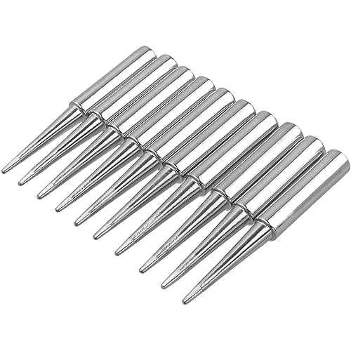 10pcs 900M-T Soldering Iron Tips Replacement Kit for for Hakko, Radio Shack, TENMA, ATTEN, Quick, Aoyue, Yihua Solder Station (900M-T-LB)