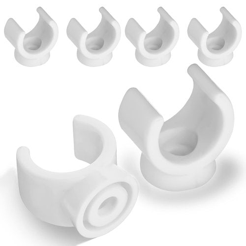 1/2 Inch PEX Clips Pipe Hangers Clamps Holder Pipe Support Plastic 16 mm PEX Tubing Clamps Hangers Water Pipe Support Clamp Clips Socket(20 Packs)