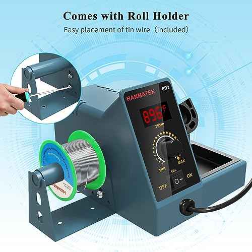 Soldering Station Digital Display with 5 Extra Iron Tips Soldering Iron Station 392¢µ-896¢µ Temperature Adjustable Better Soldering Iron Soldering Kit with Solder Bracket SD2
