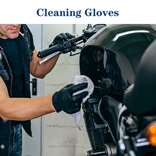 YKANG Black Disposable Nitrile Gloves,Latex Free Disposable Gloves 100 PCS,Food Safe Food Prep Cooking Gloves