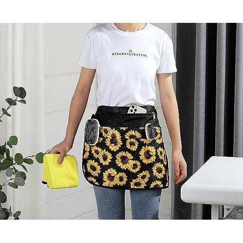 Waterproof Cleaning Apron with 7 Pockets, Cleaning Supplies for Housekeeping, Lightweight and Durable Maid Apron