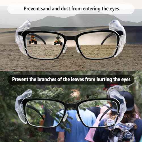 YunTuo 2/4/6/10 Pairs Glasses Side Shields For Eyeglasses,Side Shields For Prescription Glasses