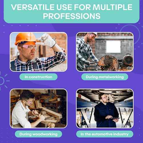 3-Pack Safety Glasses Side Shields - Transparent Pink Side Shields for Glasses, Flexible and Durable Plastic, Modern Design and Easy to Clip-On, Good for Construction, Woodworking, and Metalworking