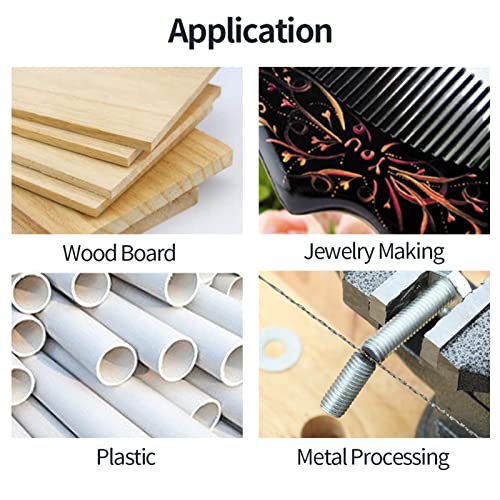 Spiral Scroll Saw Blades #5, 12PCS 5 inch Scroll Saw Blades for Jewelry Wood Metal Plastic Cutting Sawing Carve