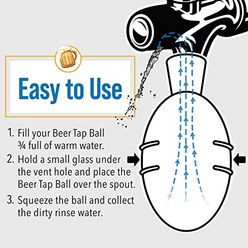 Impresa 3-Pack Beer Tap Ball Cleaning Device Kit for Draft Line Cleaning