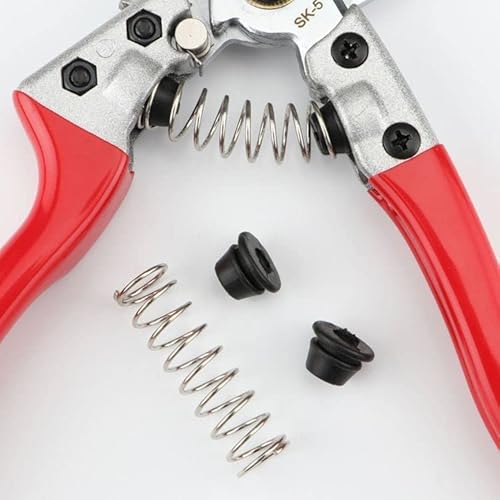 3 Set Precision Pruner Spring Replacement with Rubber Base End Cap for Pruning Shears Garden Pruners Garden Snips Trimming Scissors Clippers Repair Parts 2'' Length 50mm