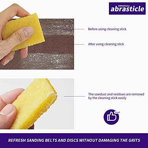 Abrasive Belt Cleaner 5 Pack Cleaning Eraser Abrasive Sanding Belt Cleaner Block for Cleaning Sander, Shoe, Skateboard (5)