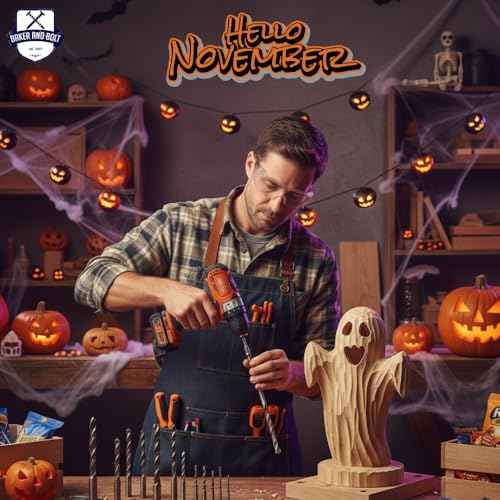 Baker&Bolt Impact Hex Bit Set, Robertson 14-pcs+bit holder14-pcs+bit holder Wrench Drill Bit Set, Hex Drill Bit Set, 45¡Æ Extension Corners Magnetic bit holder, Convenient Storage Case Included