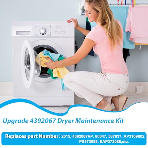 Aremae 4392067 Dryer Repair Kit for Whirlpool/Maytag/Kenmore - Upgrade 4392067RC