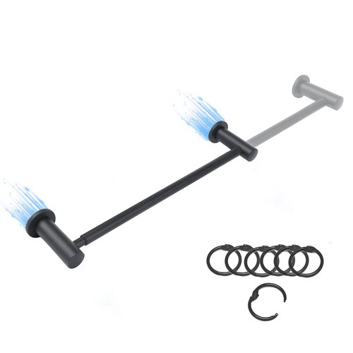 Magnetic Towel Bar for Refrigerator, 14-25" Adjustable Stainless Steel Magnetic Rod, Multi-Functional Magnetic Rack Holder for Kitchen Towel, Class Room Flip Calendar, Anchor Chart Paper 1 Pack