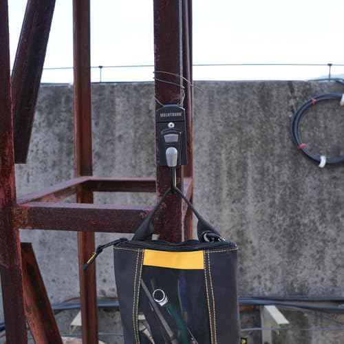 MELOTOUGH Tool Belt Hook Tool Holster Cordless Drill Holster Hook with Metal Clip for Work Belt (Grey)