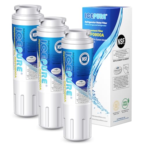 ICEPURE RWF0900A Water Filter Replacement for EveryDrop Filter 4 - Pack of 3