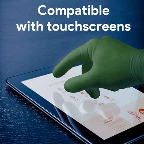 WECARE 8 Mil Nitrile Gloves - Heavy Duty Mechanic Gloves, with Diamond Grip - Powder and Latex Free Disposable Gloves