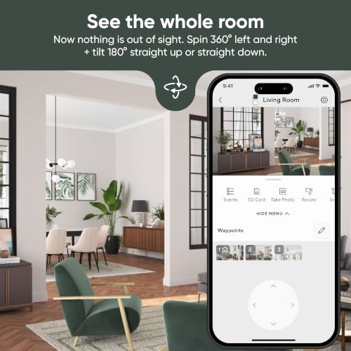 WYZE Cam Pan v3 Indoor/Outdoor Security Camera 360° Pan/Tilt/Zoom 1-Pack, White