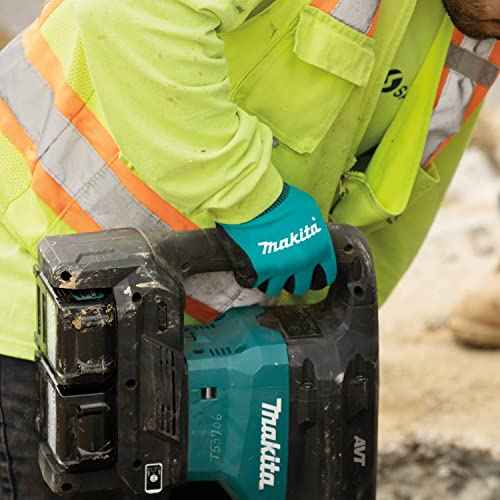 Makita Unisex Fitknit? T 04123 FitKnit Cut Level 1 Nitrile Coated Dipped Gloves Large X Large, Teal/Black, Large X-Large US