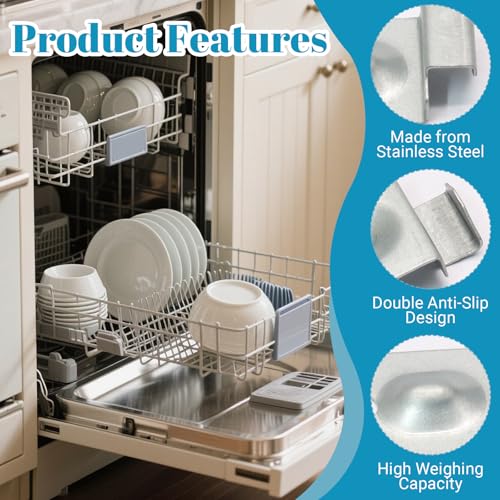 2Pcs Dishwasher Mounting Bracket Kit for Samsung – Heavy-Duty Stainless Steel