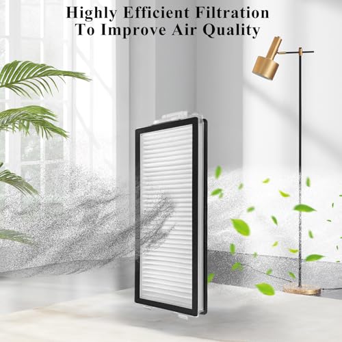 4 Pack Replacement HEPA Filters Compatible with Roborock Qrevo Master, Qrevo Slim,Saros Z70 Robot Vacuum Cleaner, Washable High-Efficiency Vacuum Filters Accessories