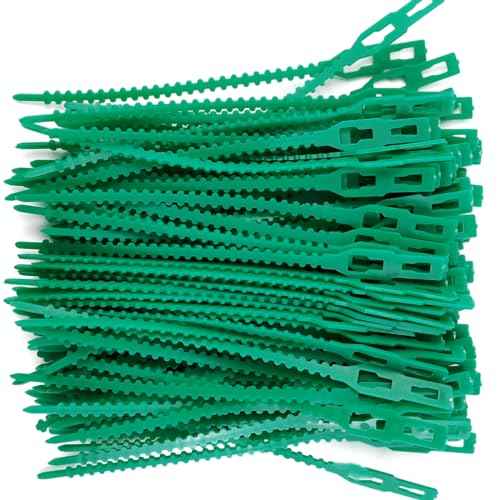 GXXMEI 200PCS Adjustable Plant Ties - Flexible Green Multi-Function Sturdy Garden Twist Tie for Plant Support, Tree, Shrub - PT-200