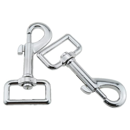 Heyous 4PCS 1" Heavy Duty Chrome Swivel Snap Hooks Trigger Snaps Dog Leash Hook Key Chain Swivel Eye Bolt Snap Hooks Trigger Clip for Linking Pet Leash Collar, Pet Harness, Purse Straps,