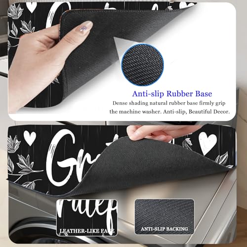 Washer & Dryer Top Cover Non-slip Mat, Dustproof PVC Protector 23.6x19.7 in
