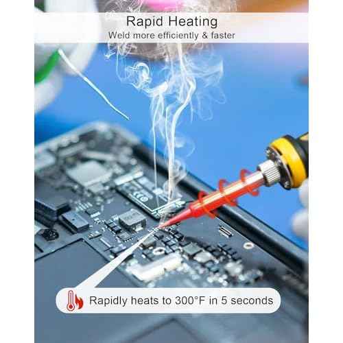 Soldering Iron Station Compatible with Dewalt 20V/18V DCB203 DCB204 DCB205 DCB206 Battery, Portable Cordless Soldering Iron Station Tool for DIY Appliance Repair Wire Welding (Battery NOT Included)