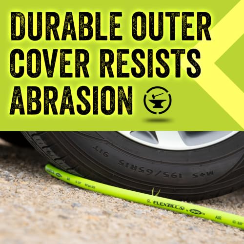 Flexzilla 3/8 in. x 50 ft. Air Compressor Hose with No-Kink Hybrid Polymer, 300 PSI, ZillaGreen