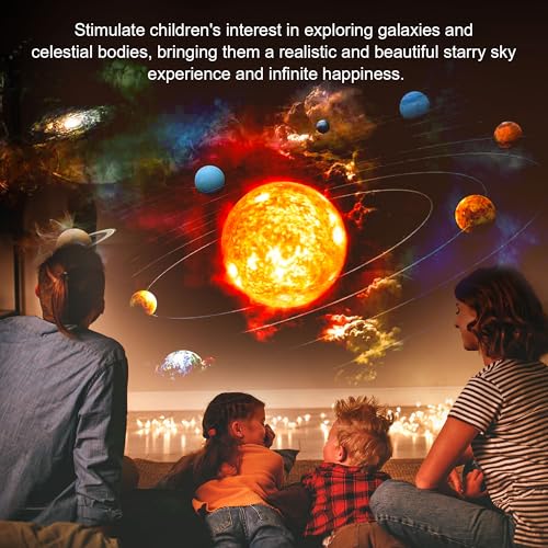 MuliVid White Galaxy Projector Pro 13-in-1 Star & Planetarium Night Light