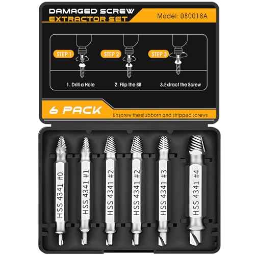 Christmas Gifts Stocking Stuffers for Men,Damaged Screw Extractor Set Gift for Men,Stripped Screws Nuts & Bolts Drill Bit Tools for Broken or Stubborn Screws Removal,Stocking Stuffers for Him