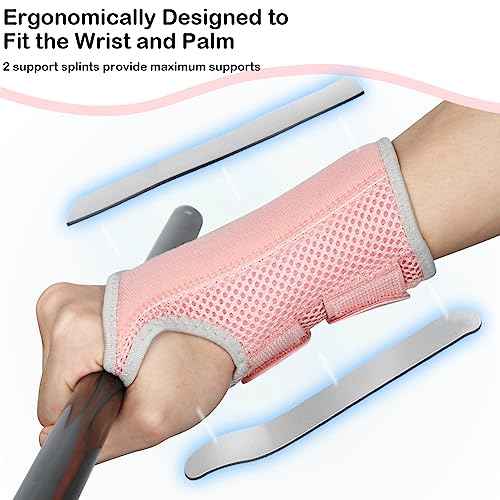 NuCamper Wrist Brace Carpal Tunnel Right Left Hand for Men Women, Night Wrist Sleep Supports Splints Arm Stabilizer with Compression Sleeve Adjustable Straps,for Tendonitis Arthritis Pain Relief