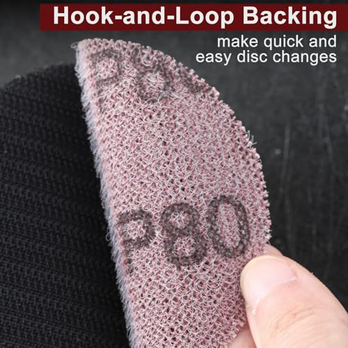 SPEEDWOX 3-Inch 80 Grit Mesh Abrasive Dust Free Sanding Discs, Virtually Dust-Free, Box of 25 Discs, Sanding Discs Hook and Loop for Metal, Wood, Composites, Stock Removal, and Fine Finishing